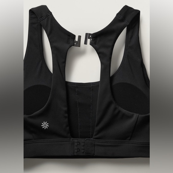 NWT Athleta Ultimate Ease Bra Medium A-C. Black - Picture 3 of 8